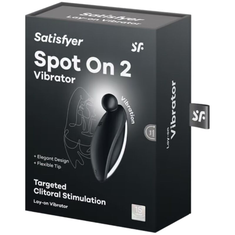 SATISFYER - SPOT ON 2 LAY - ON VIBRATOR BLACK - Kink&Play