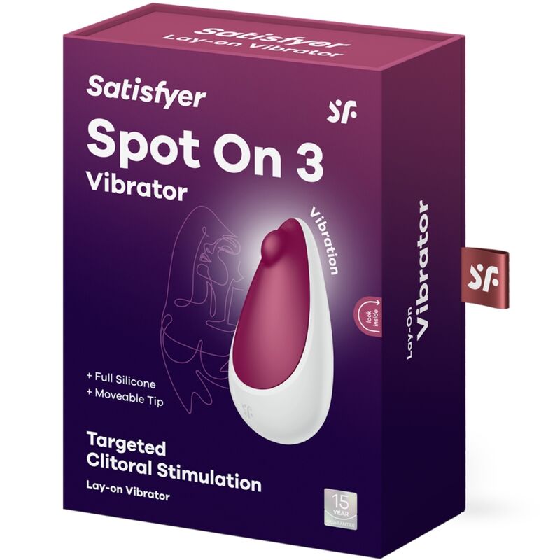 SATISFYER - SPOT ON 3 CLITORIS STIMULATOR BERRY - Kink&Play