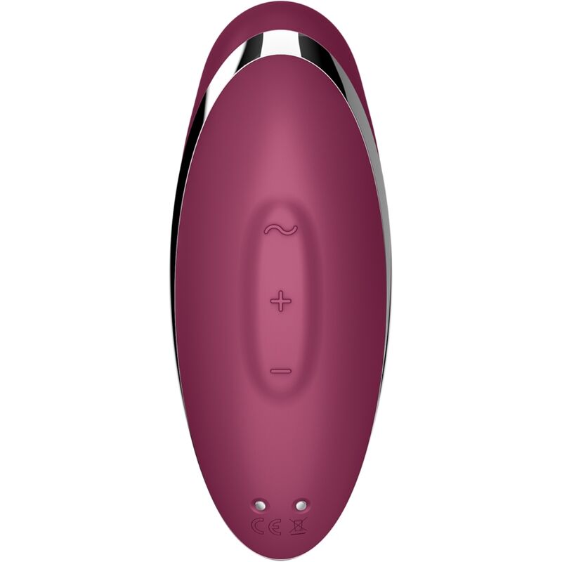 SATISFYER - TAP & CLIMAX 2 VIBRATOR & STIMULATOR RED - Kink&Play