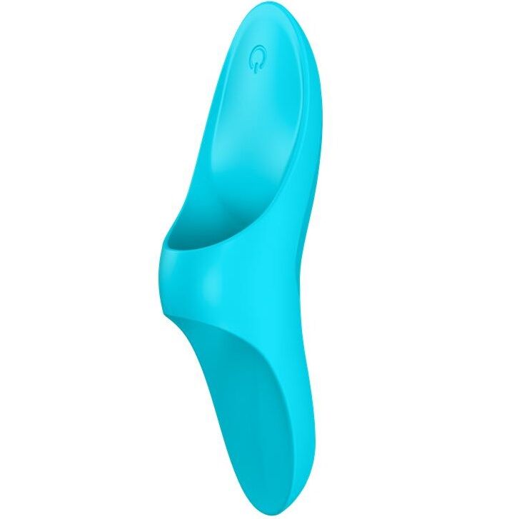 SATISFYER - TEASER FINGER VIBRATOR BLUE LIGHT - Kink&Play