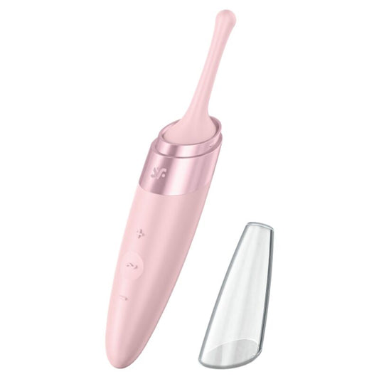 SATISFYER - TWIRLING DELIGHT CLIT TIP VIBRATOR PINK - Kink&Play