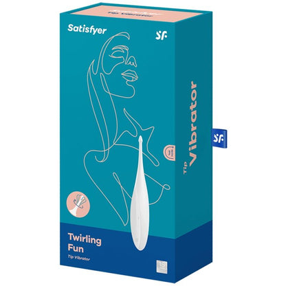 SATISFYER - TWIRLING FUN TIP VIBRATOR WHITE - Kink&Play