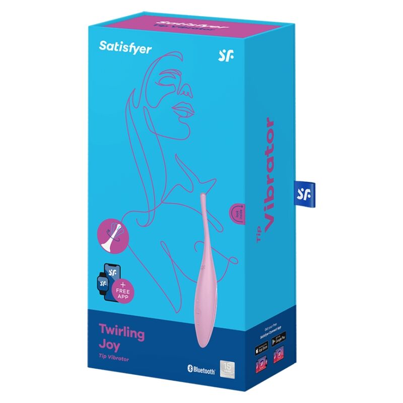 SATISFYER - TWIRLING JOY CLIT TIP VIBRATOR PINK - Kink&Play