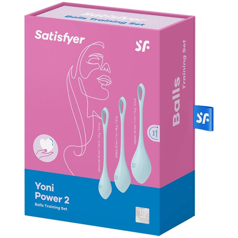 SATISFYER - YONI POWER 2 TRAINING SET BLUE - Kink&Play
