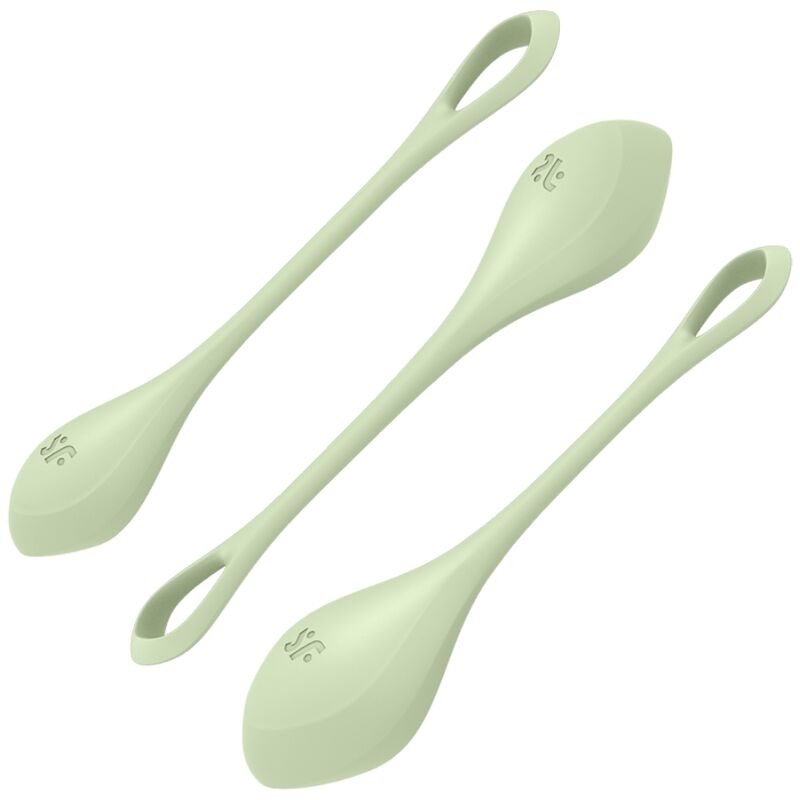 SATISFYER - YONI POWER 2 TRAINING SET GREEN - Kink&Play