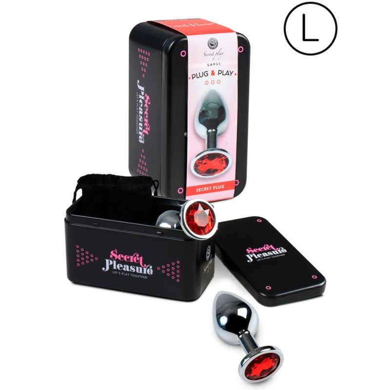 SECRETPLAY - ANAL PLUG SIZE L RED - Kink&Play