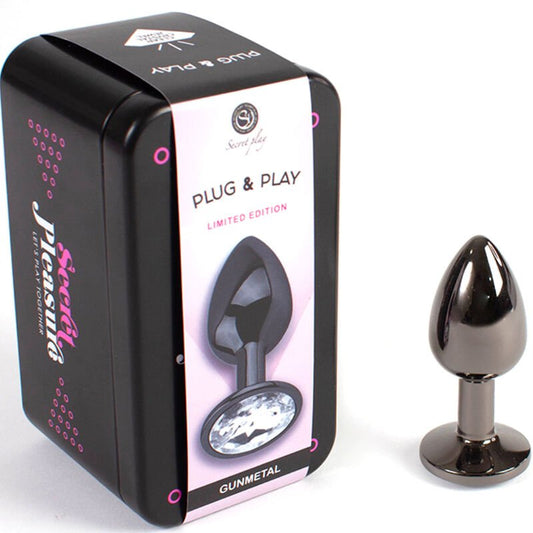 SECRETPLAY - GUNMETAL BUTT PLUG SMALL SIZE 7 CM - Kink&Play