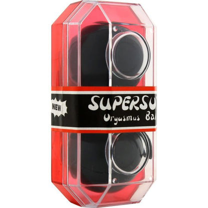 SEVEN CREATIONS - SUPERSOFT ORGASMIC BALLS BLACK - Kink&Play