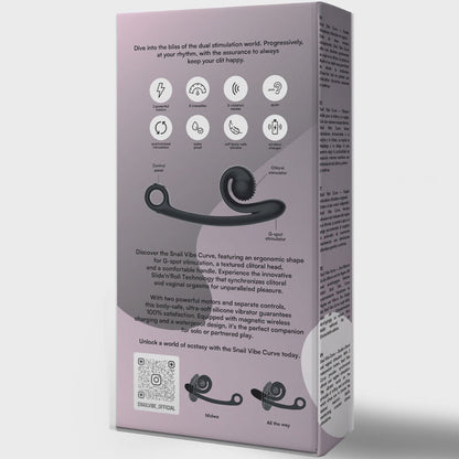 SNAIL VIBE - CURVE VIBRATOR BLACK - Kink&Play