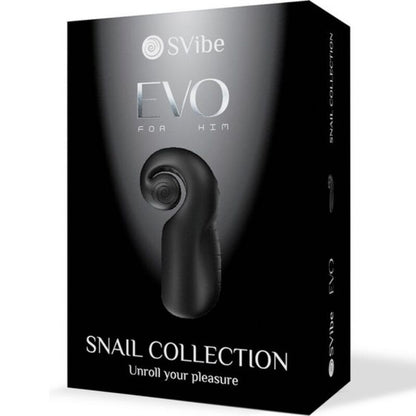 SNAIL VIBE - EVO FOR HIM MALE MASTURBATOR SLIDE NROLL BLACK - Kink&Play