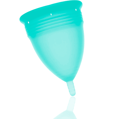STERCUP - FDA SILICONE MENSTRUAL CUP AQUAMARINE - SIZE S - Kink&Play
