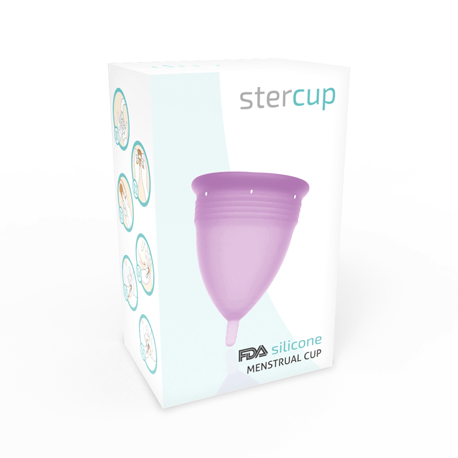 STERCUP - FDA SILICONE MENSTRUAL CUP VIOLET - SIZE L - Kink&Play