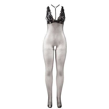 SUBBLIME - 951993 BLACK TRANSPARENT FISHNET CROTCHLESS BODYSTOCKING ONE SIZE - Kink&Play