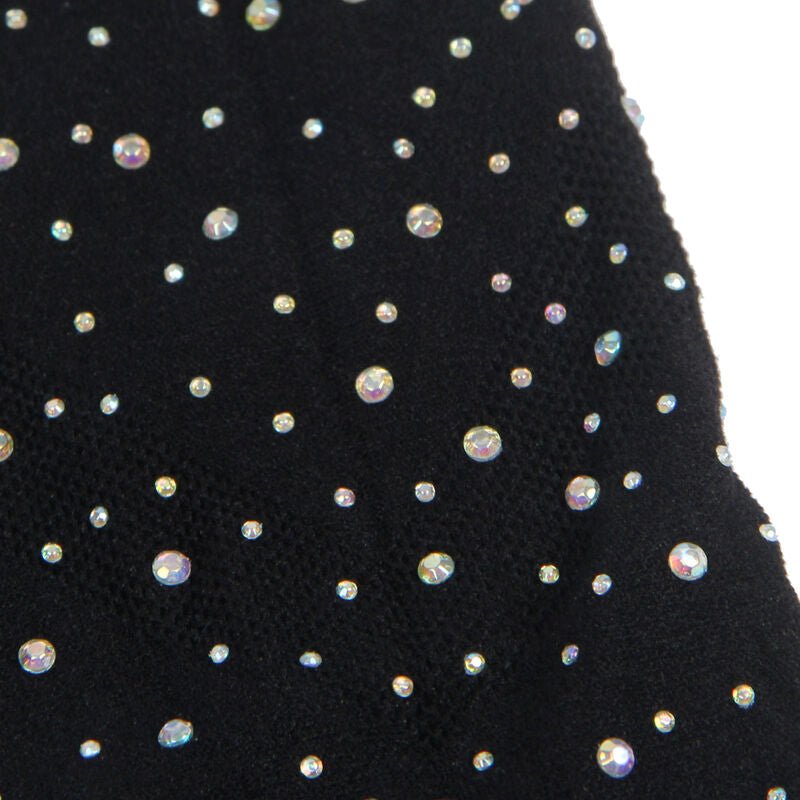 SUBBLIME - 952198 FISHNET DRESS WITH BRILLIANT DIAMONDS BLACK ONE SIZE - Kink&Play