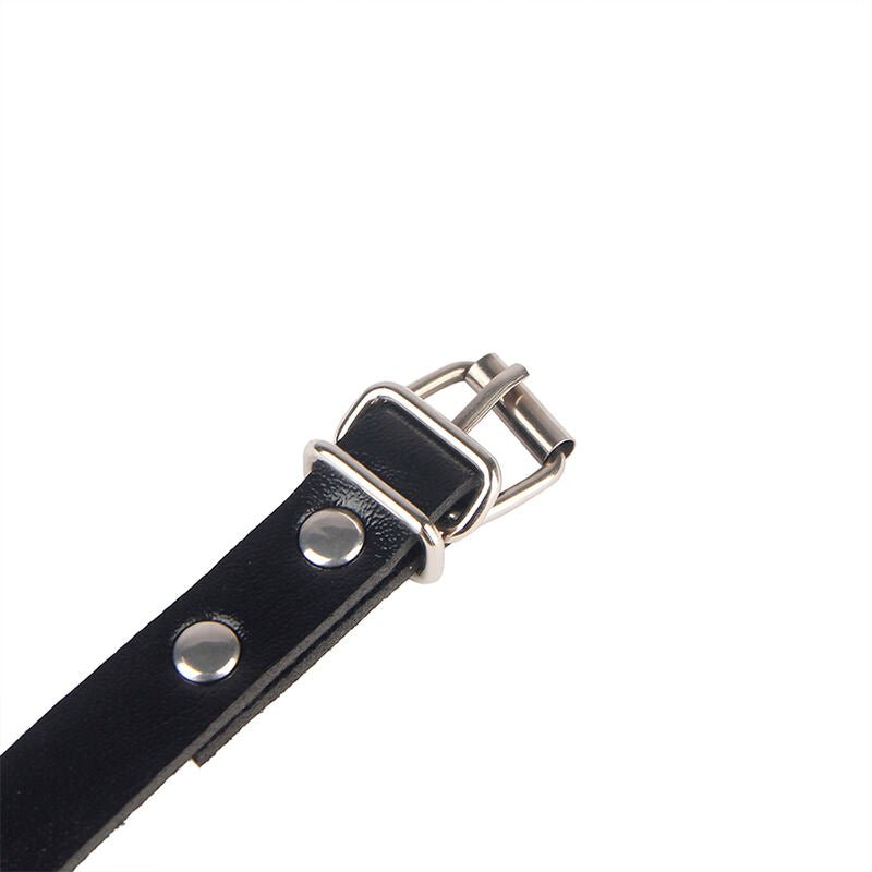 SUBBLIME - 953690 HANDCUFFS WITH BONDAGE BELT BLACK ONE SIZE - Kink&Play