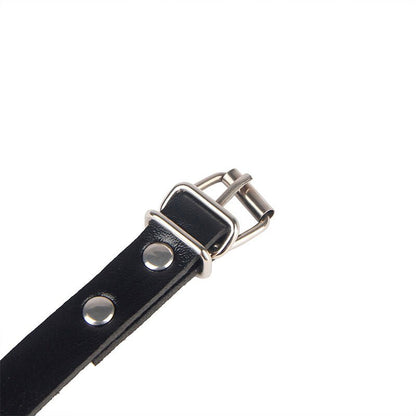 SUBBLIME - 953690 HANDCUFFS WITH BONDAGE BELT BLACK ONE SIZE - Kink&Play