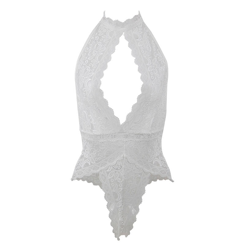 SUBBLIME - 953850 LACE BODYSUIT WHITE S/M - Kink&Play