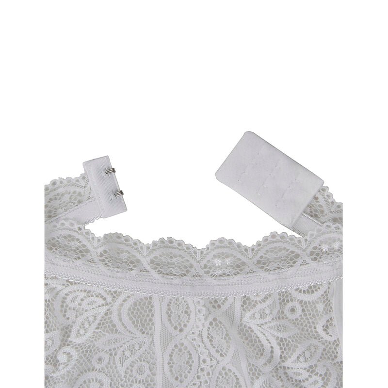 SUBBLIME - 953850 LACE BODYSUIT WHITE S/M - Kink&Play