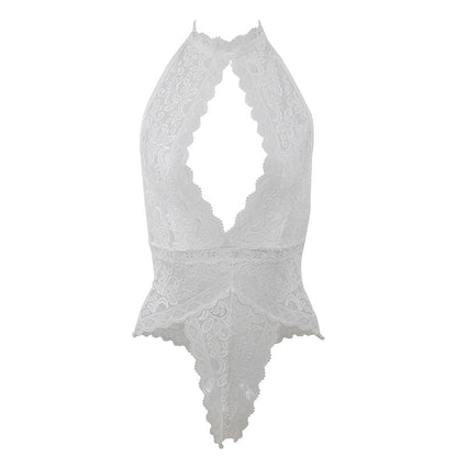 SUBBLIME - 953867 LACE BODYSUIT WHITE L/XL - Kink&Play