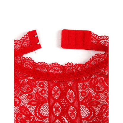 SUBBLIME - 953881 OPEN CUP BODYSUIT RED L/XL - Kink&Play