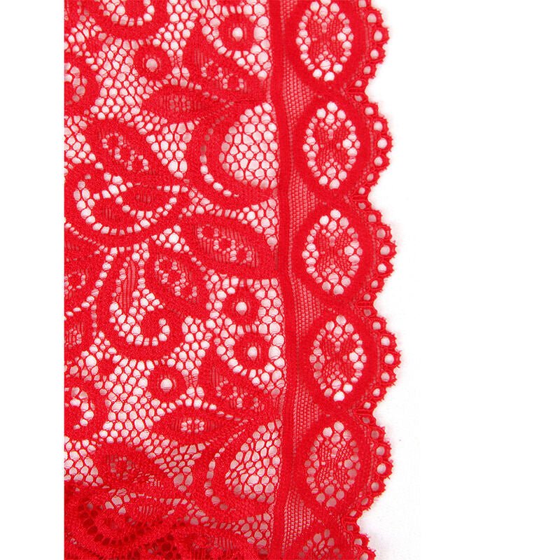 SUBBLIME - 953881 OPEN CUP BODYSUIT RED L/XL - Kink&Play