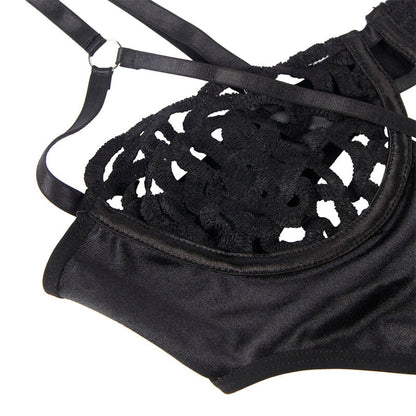 SUBBLIME - 954055 SEXY LACE BODYSUIT BLACK S/M - Kink&Play