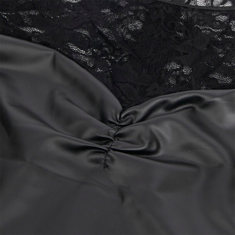 SUBBLIME - 955601 LONG SLEEVED DRESS WITH BLACK LACE L/XL - Kink&Play