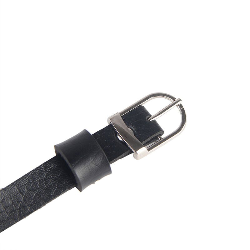 SUBBLIME - CHEST HARNESS LEATHER CHAINS BLACK ONE SIZE - Kink&Play
