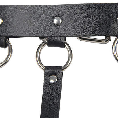 SUBBLIME - CHEST HARNESS WITH BIG RING CHAINS ONE SIZE - Kink&Play