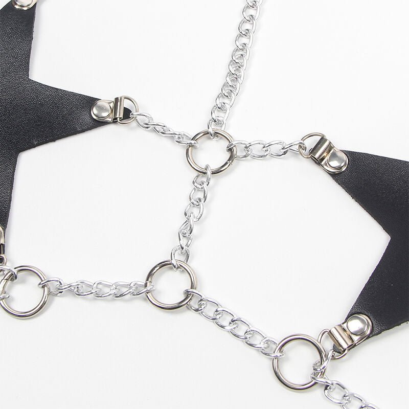 SUBBLIME - FULL BODY HARNESS WITH STAR CHAINDETAIL ONE SIZE - Kink&Play