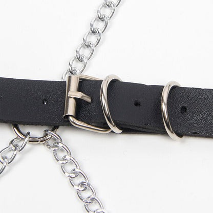 SUBBLIME - FULL BODY HARNESS WITH STAR CHAINDETAIL ONE SIZE - Kink&Play