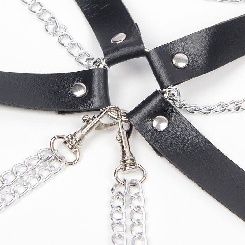 SUBBLIME - HARNESS BRA WITH CHAINDETAIL ONE SIZE - Kink&Play
