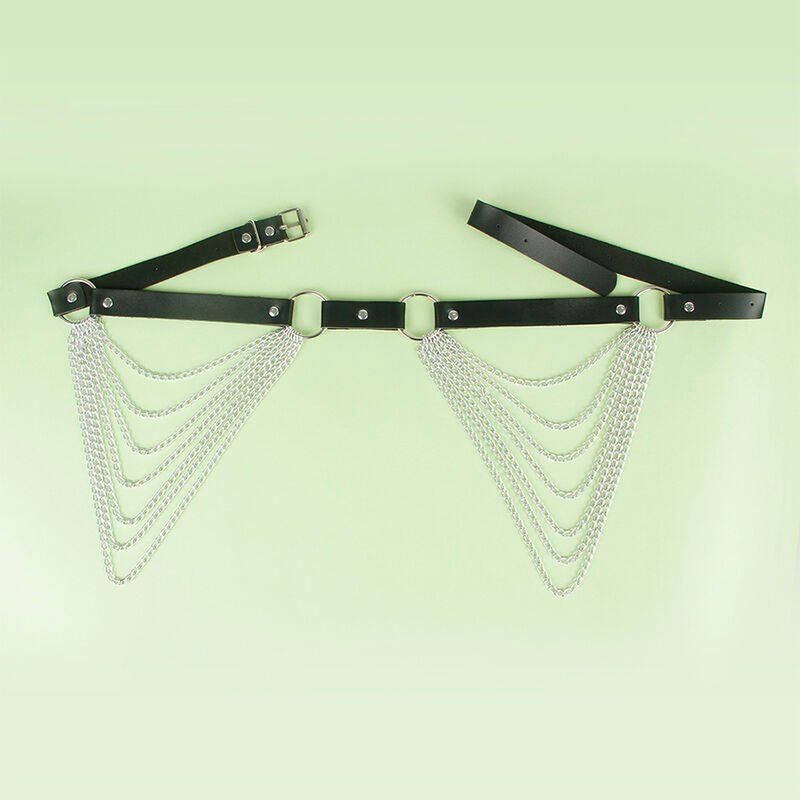 SUBBLIME - LEATHER CHAINBELT BLACK ONE SIZE - Kink&Play