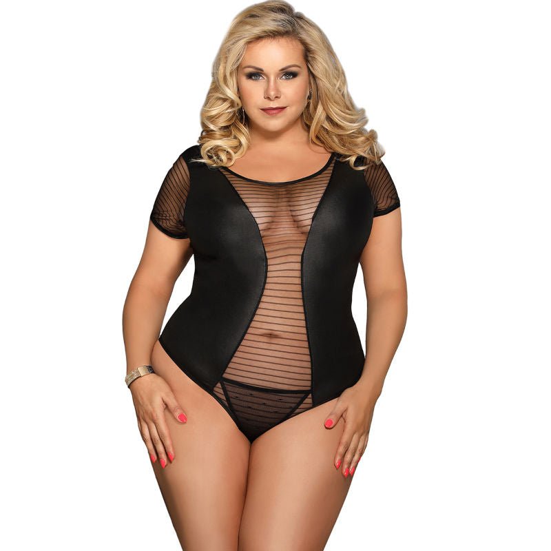 SUBBLIME - QUEEN PLUS FETISH SHORT SLEEVE TEDDY - Kink&Play