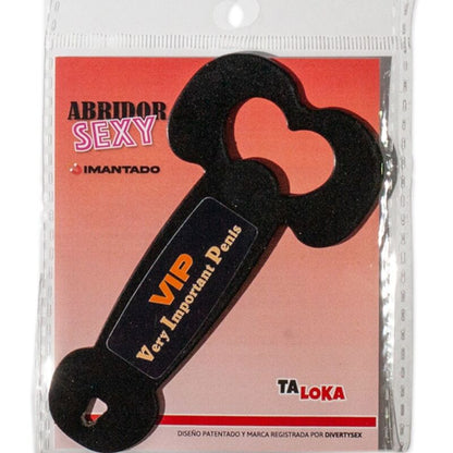 TALOKA - MAGNETIC METAL OPENER VERY IMPORTANT PENIS BLACK - Kink&Play