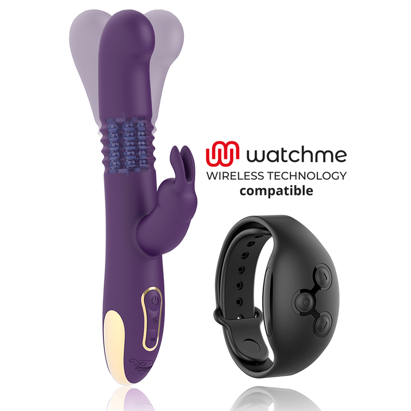TREASURE - BASTIAN RABBIT UP & DOWN, ROTATOR & VIBRATOR COMPATIBLE WITH WATCHME WIRELESS TECHNOLOGY - Kink&Play