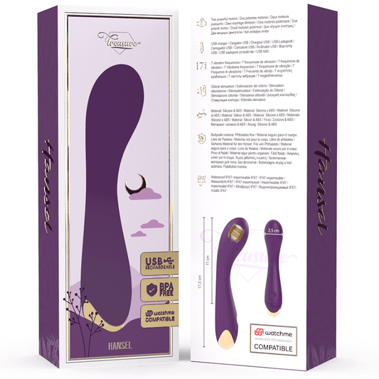TREASURE - HANSEL G - SPOT VIBRATOR WATCHME WIRELESS TECHNOLOGY COMPATIBLE - Kink&Play