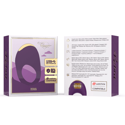 TREASURE - ROBIN VIBRATING RING WATCHME WIRELESS TECHNOLOGY COMPATIBLE - Kink&Play