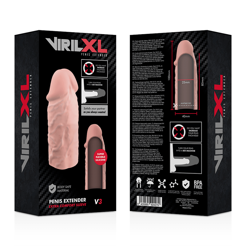 VIRILXL - LIQUID SILICONE V3 NATURAL PENIS EXTENSION - Kink&Play