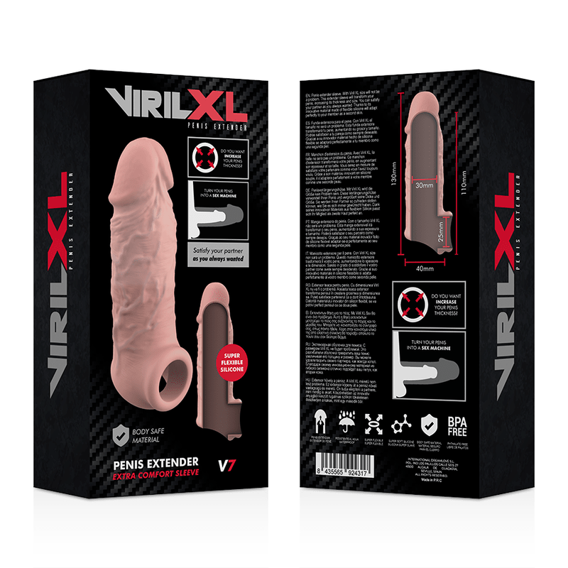 VIRILXL - LIQUID SILICONE V7 NATURAL PENIS EXTENSION - Kink&Play