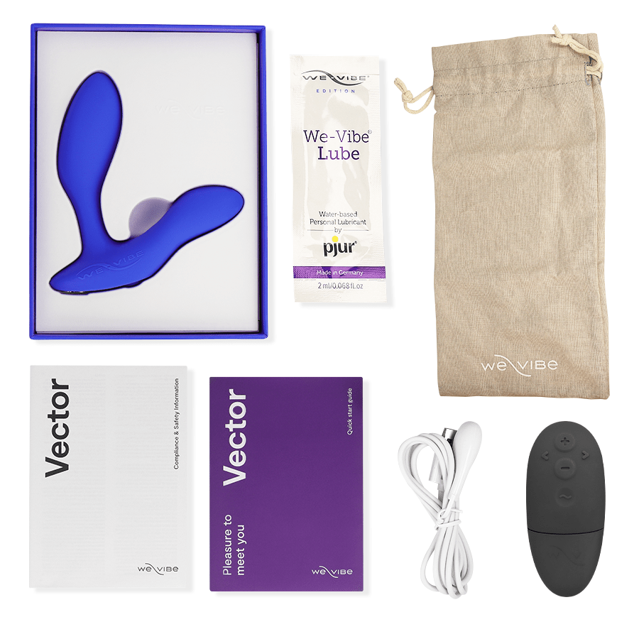 WE - VIBE - VECTOR+ BLUE PROSTATE MASSAGER - Kink&Play