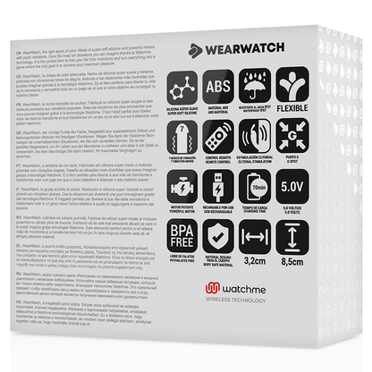 WEARWATCH - DUAL TECHNOLOGY WATCHME VIBRATOR SEAWATER / SNOW - Kink&Play