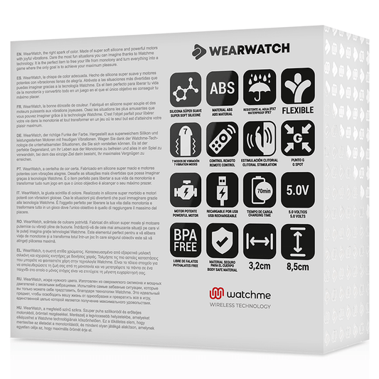 WEARWATCH - DUAL TECHNOLOGY WATCHME VIBRATOR SEAWATER / SNOW - Kink&Play
