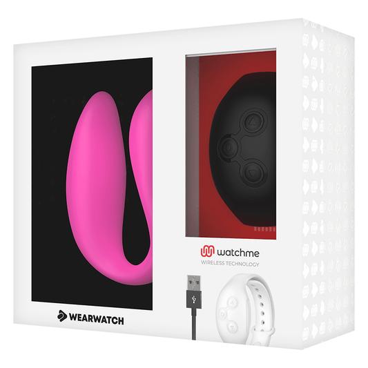 WEARWATCH - WATCHME DUAL TECHNOLOGY VIBRATOR FUCHSIA/AZABACHE - Kink&Play