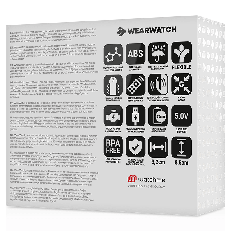 WEARWATCH - WATCHME DUAL TECHNOLOGY VIBRATOR INDIGO/SNOW - Kink&Play