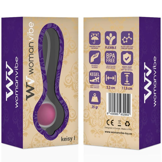 WOMANVIBE - KEISY I BALL GEISHA SILICONE - PINK - Kink&Play