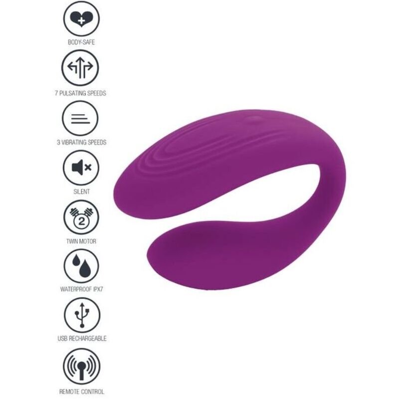 XOCOON - BOUND LOVE COUPLES VIBRATOR PURPLE - Kink&Play