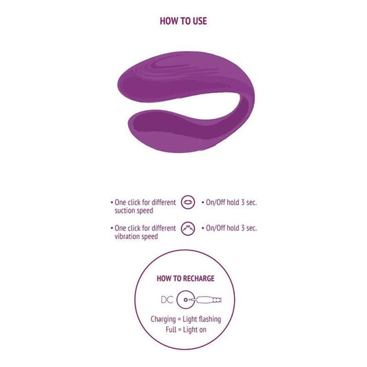 XOCOON - BOUND LOVE COUPLES VIBRATOR PURPLE - Kink&Play