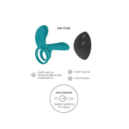 XOCOON - COUPLES VIBRATOR RING GREEN - Kink&Play
