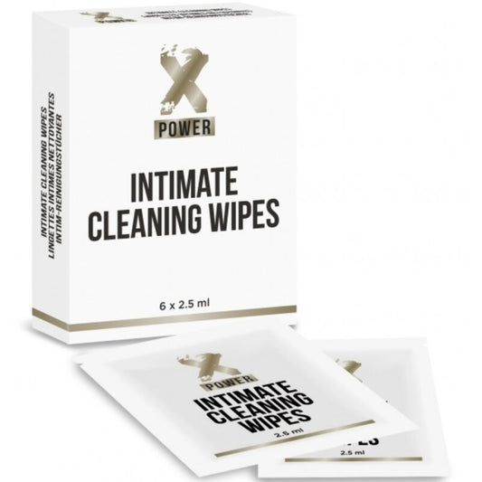 XPOWER - INTIMATE CLEANING WIPES 6 UNITS - Kink&Play